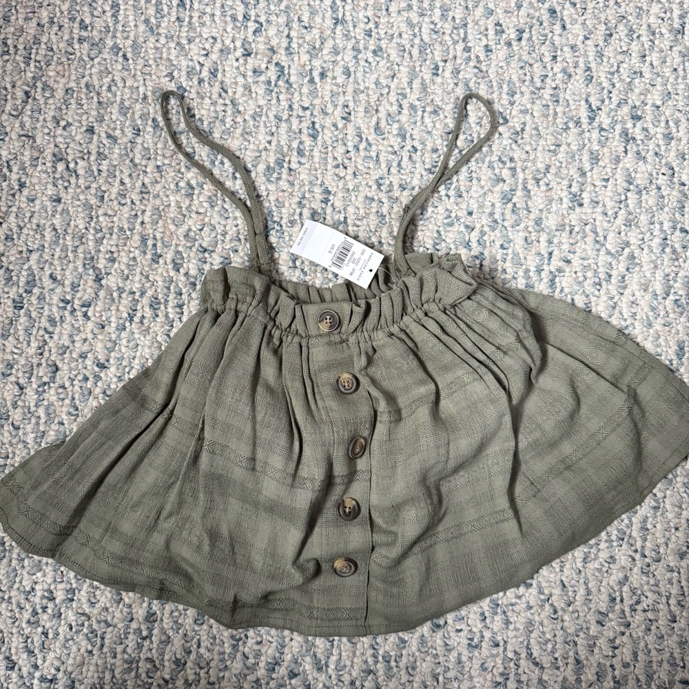 American Eagle Outfitters Olive Button-Down Top